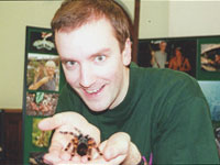 Man with tarantula